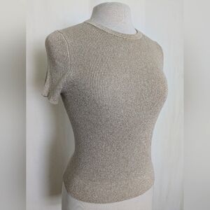 Boden Beige Short Sleeve Tee